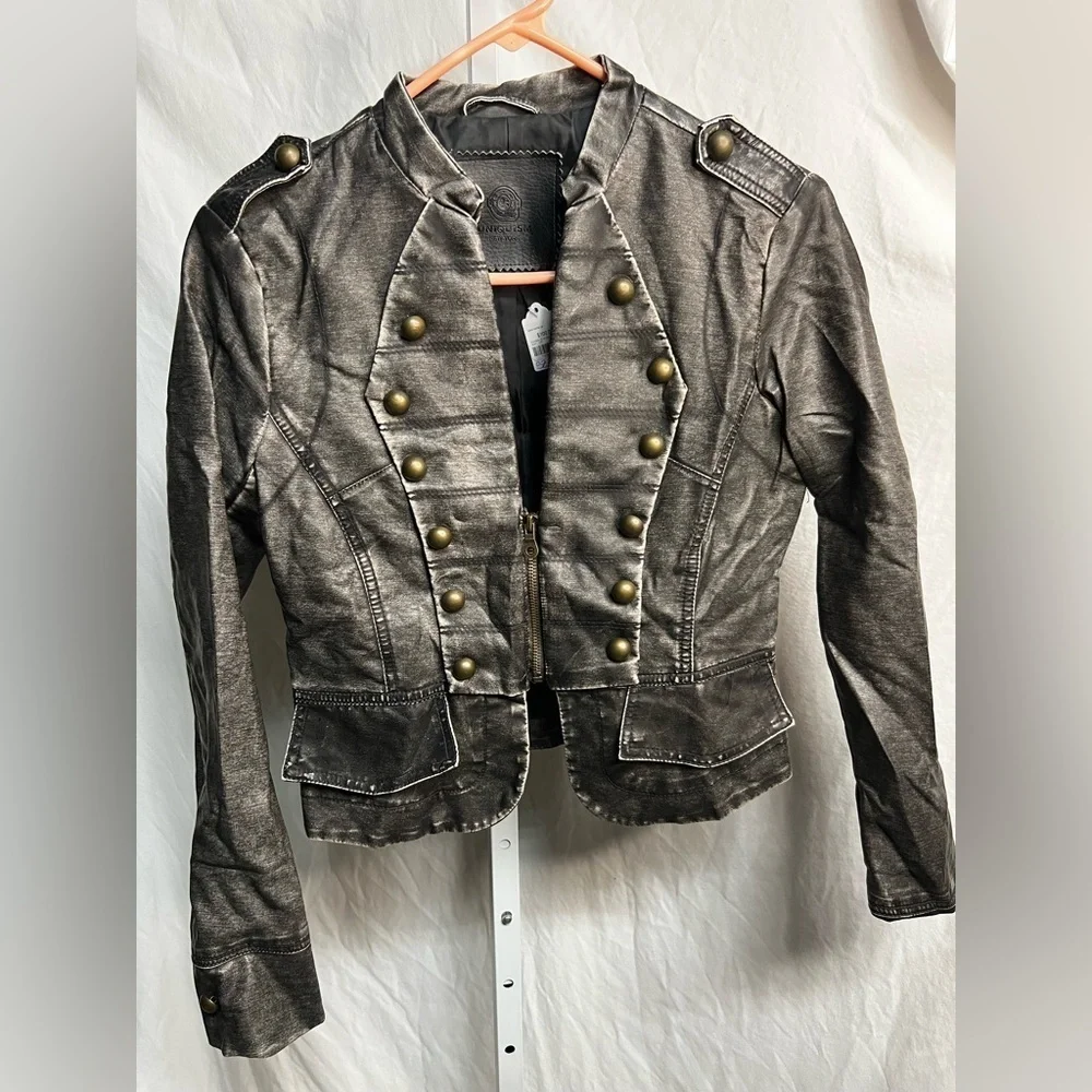 Uniquism faux‎ leather jacket